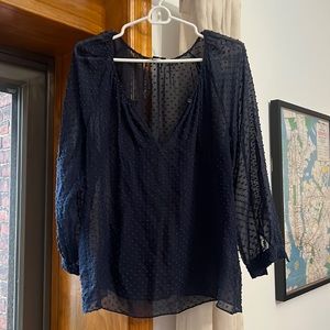 Jcrew sheer blouse